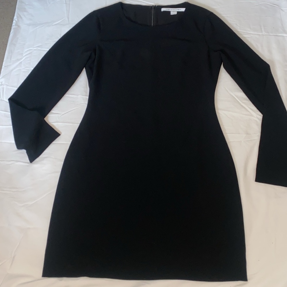 Diane Von Furstenberg Little Black Dress long sleeve sz 8